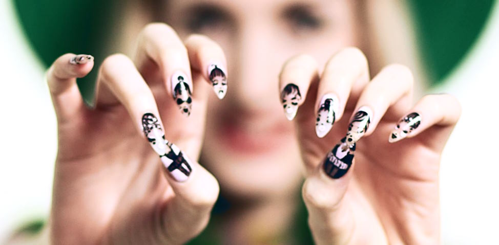 create portrait nail art