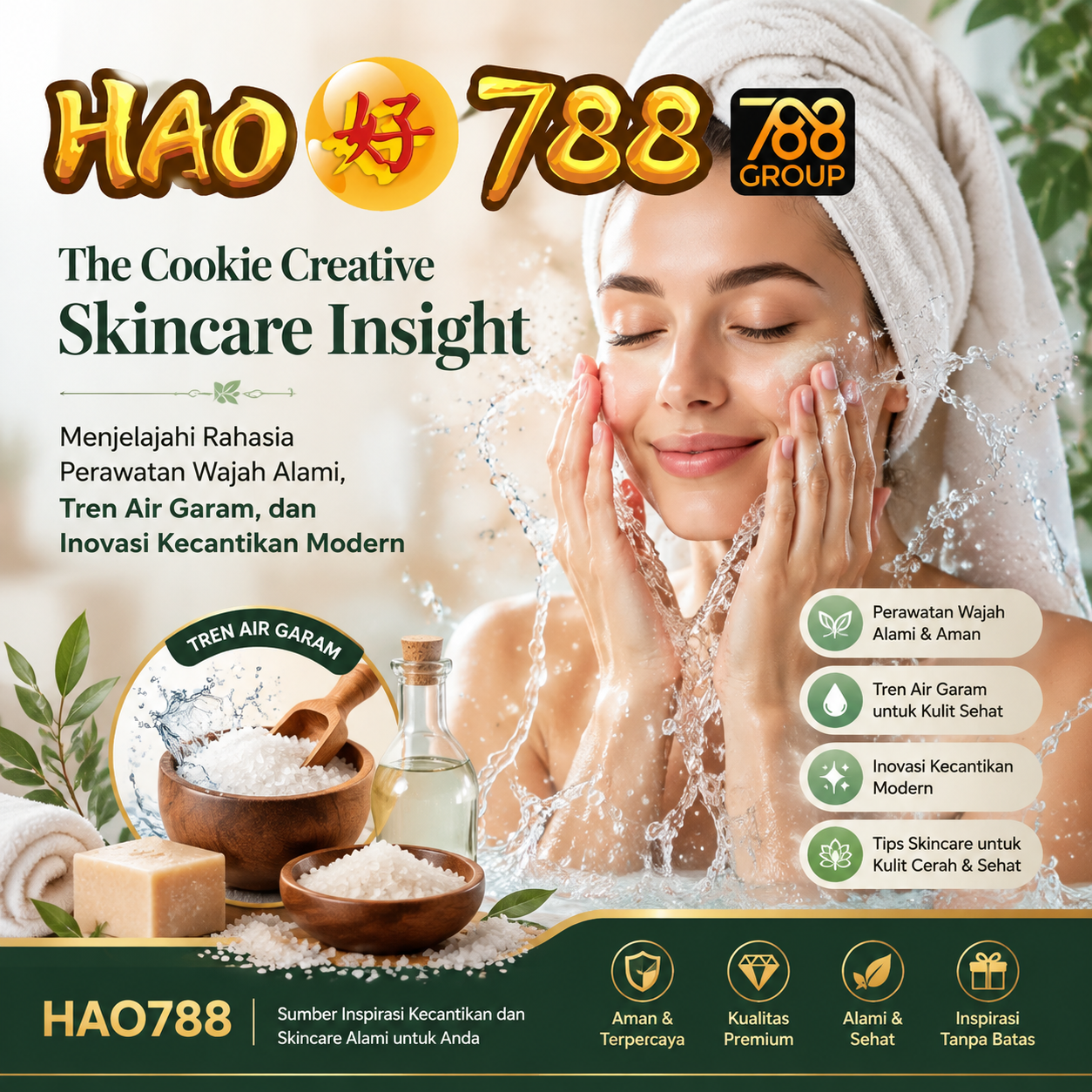 HAO788 | The Cookie Creative Skincare Insight: Menjelajahi Rahasia Perawatan Wajah Alami, Tren Air Garam, dan Inovasi Kecantikan Modern